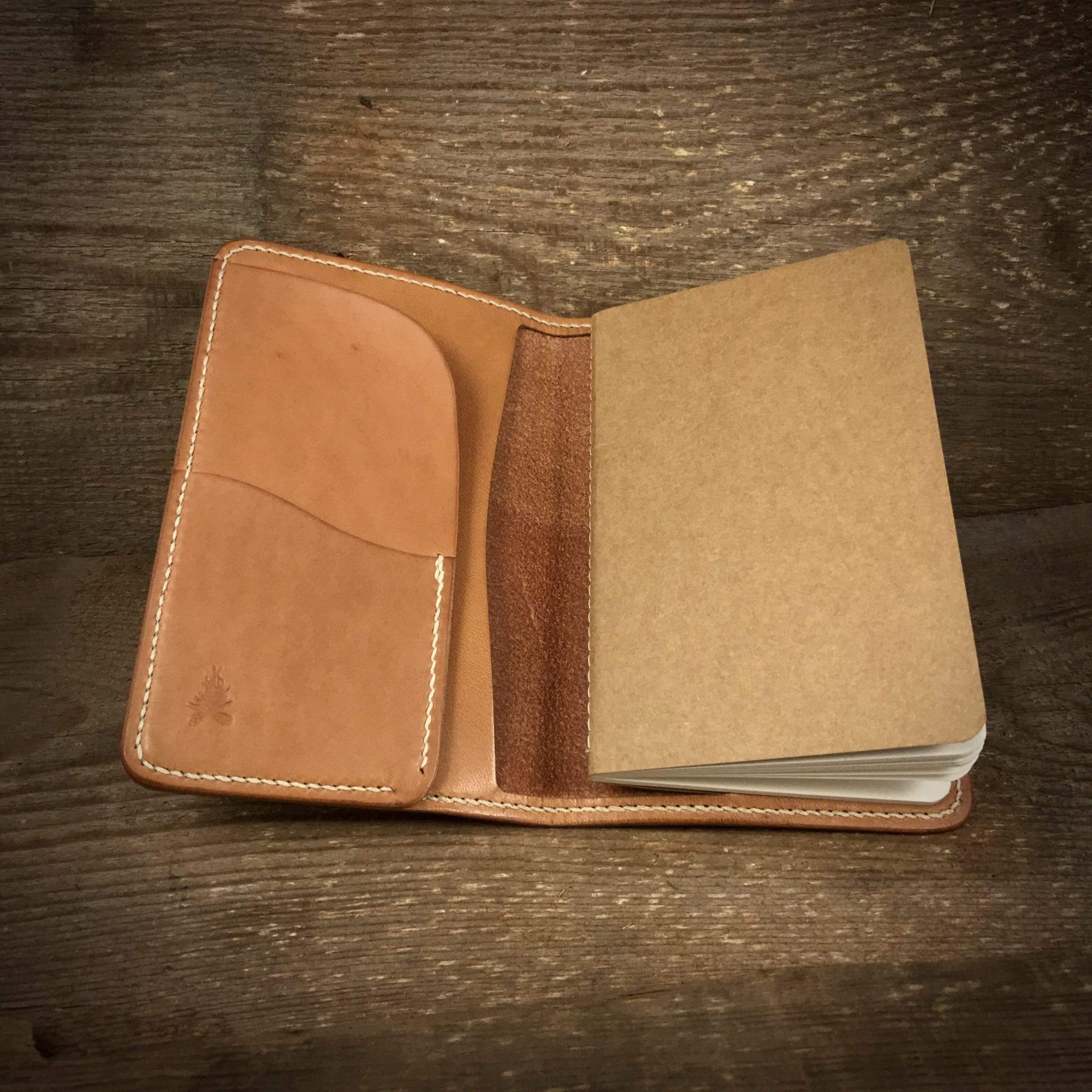 Genuine Leather #75 popular natural leather, brown embossed leather, passport/ field notes cover, new, hand made, hand stitched, waxed thread,new